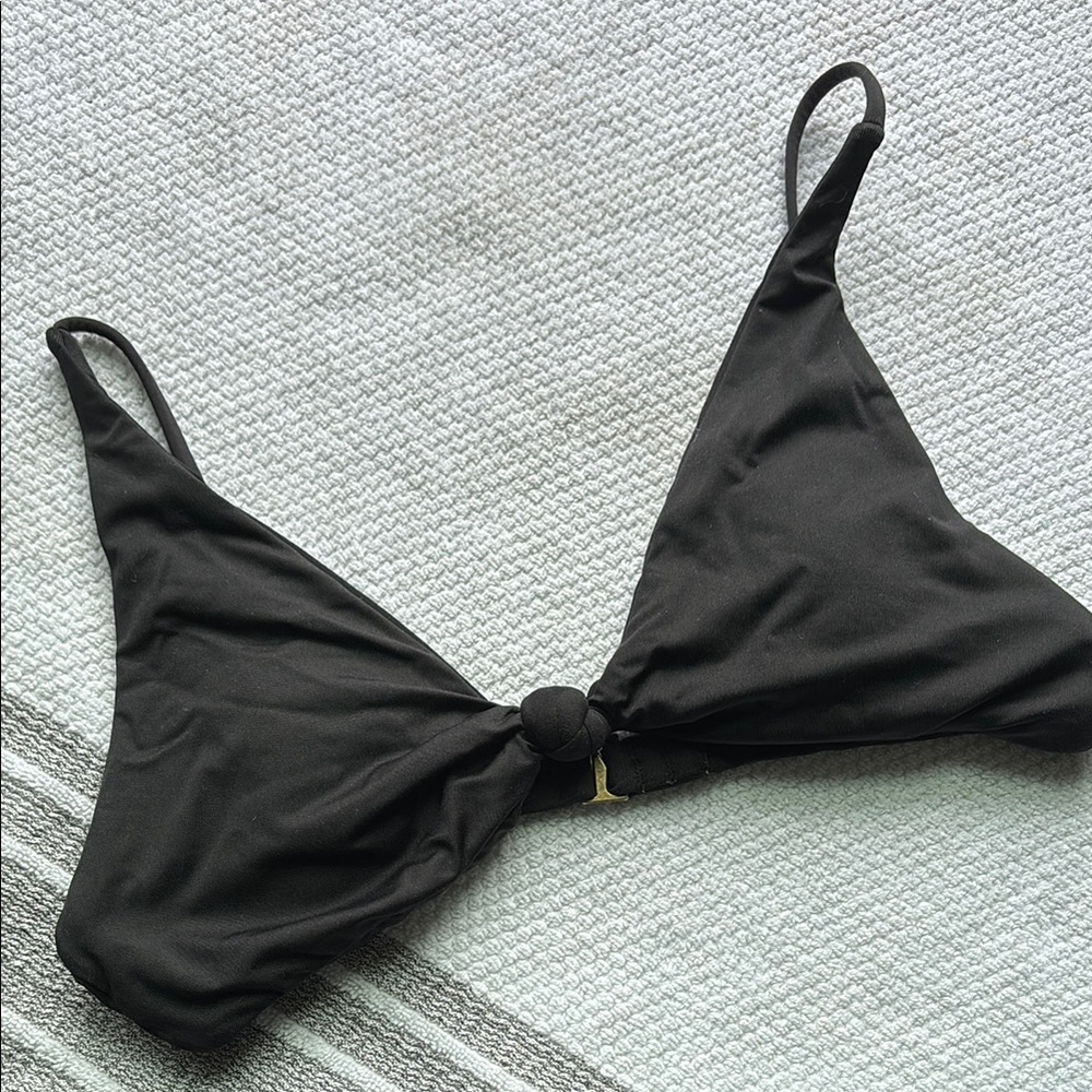 O'Neill Black Triangle Bikini Top Minimalist Design